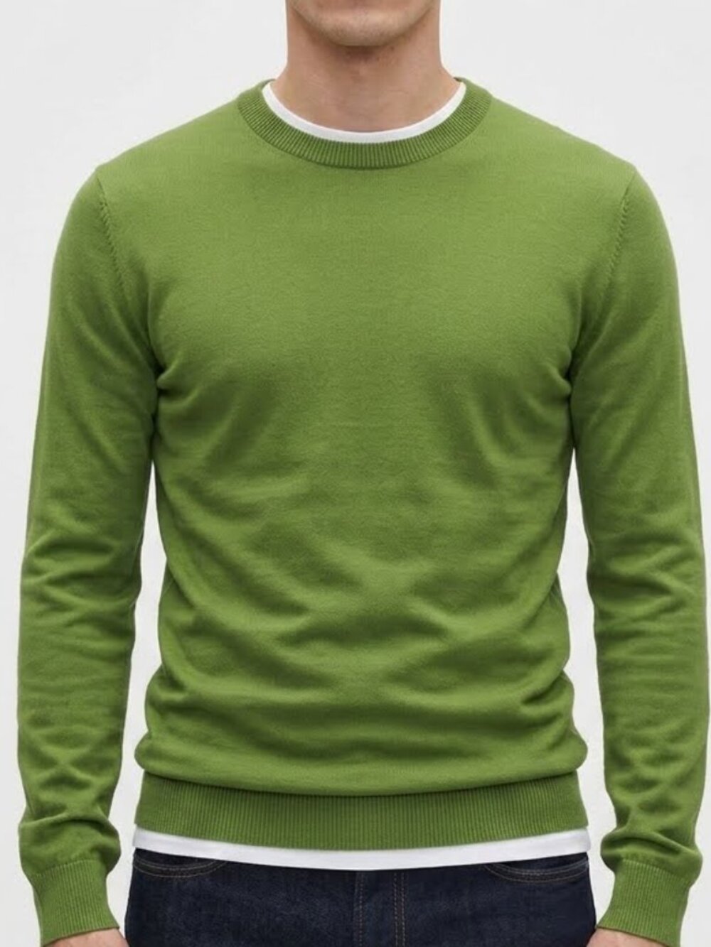 NWT GAP Men's Crewneck Sweater Green Large